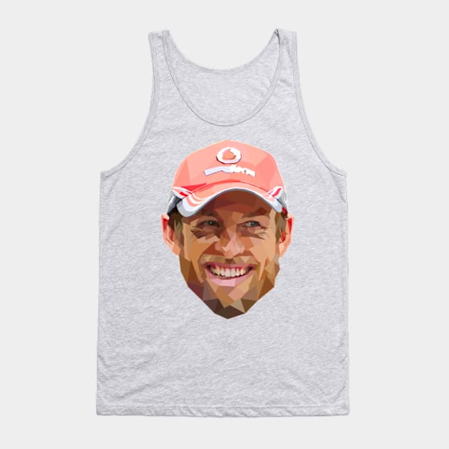 Jenson Button 2009 World Champion Tank Top by Worldengine